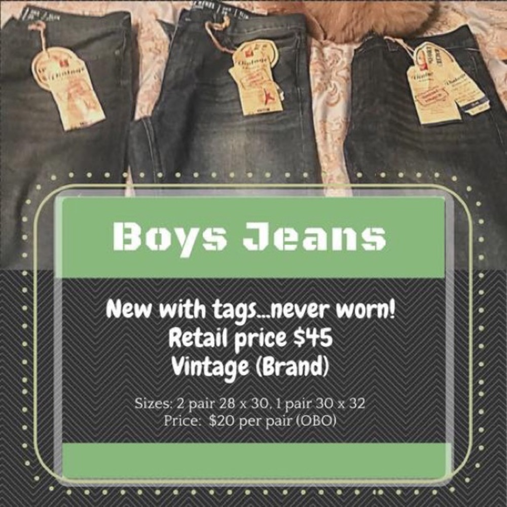 Boys Jeans - Vintage (Brand) New with Tags!